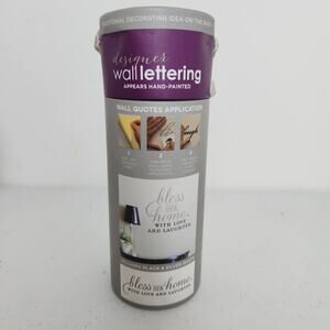 Designer Wall Lettering- Appears hand painted-Easy to Apply and Remove